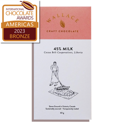 Single Origin Bar: Liberia Cocoa Belt Cooperatives - 45% Milk Chocolate